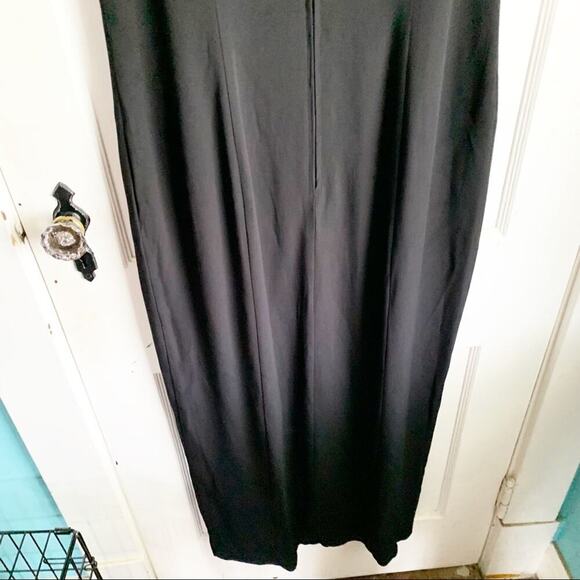 Vintage 90’s Dave & Johnny Maxi Dress High Neckline Satin Striped Bodice Size 14 - Picture 11 of 11